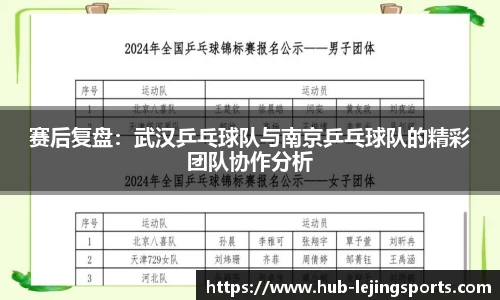赛后复盘：武汉乒乓球队与南京乒乓球队的精彩团队协作分析